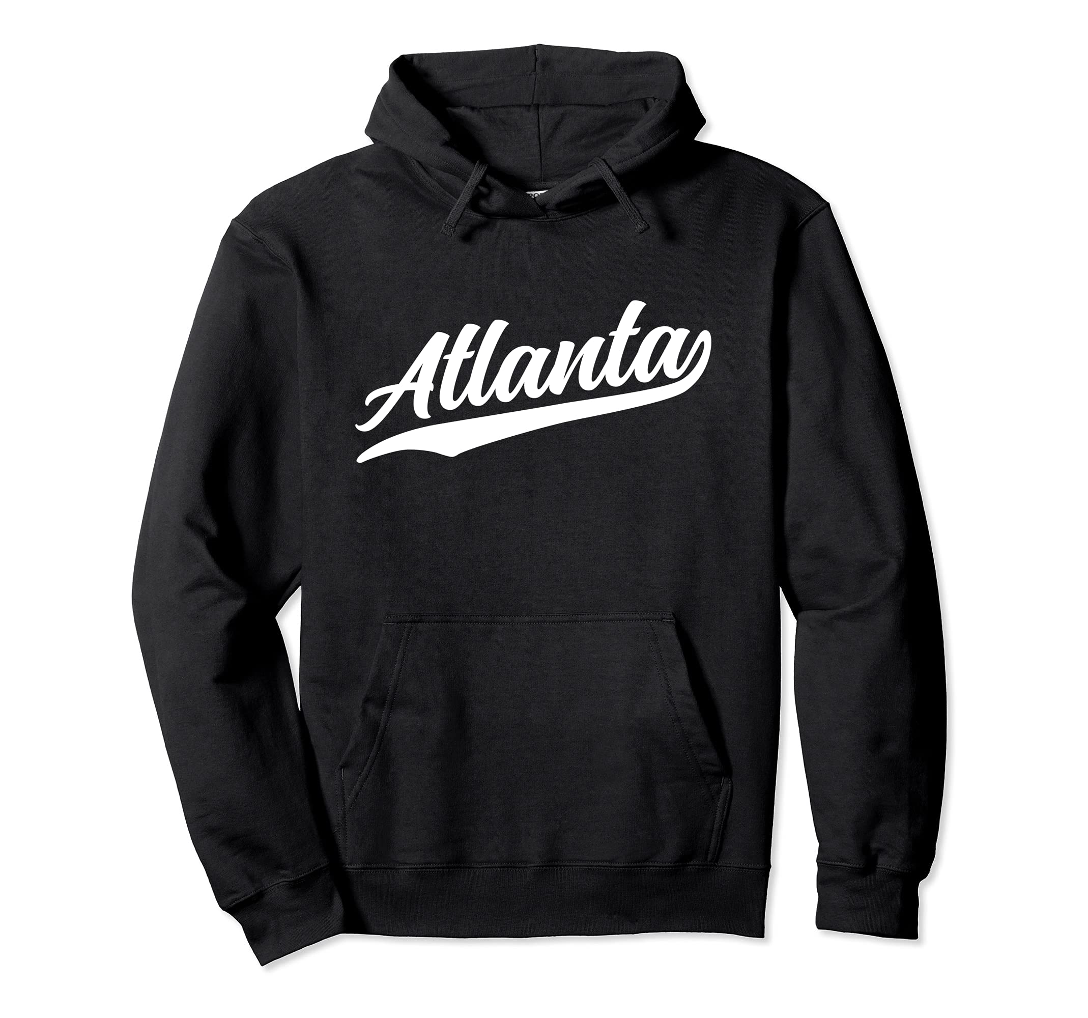 Atlanta Georgia 1970S Us City Dark Hoodie - Casual Everyday Wear for Adults - T-Shirt, Sweatshirt, Hoodie