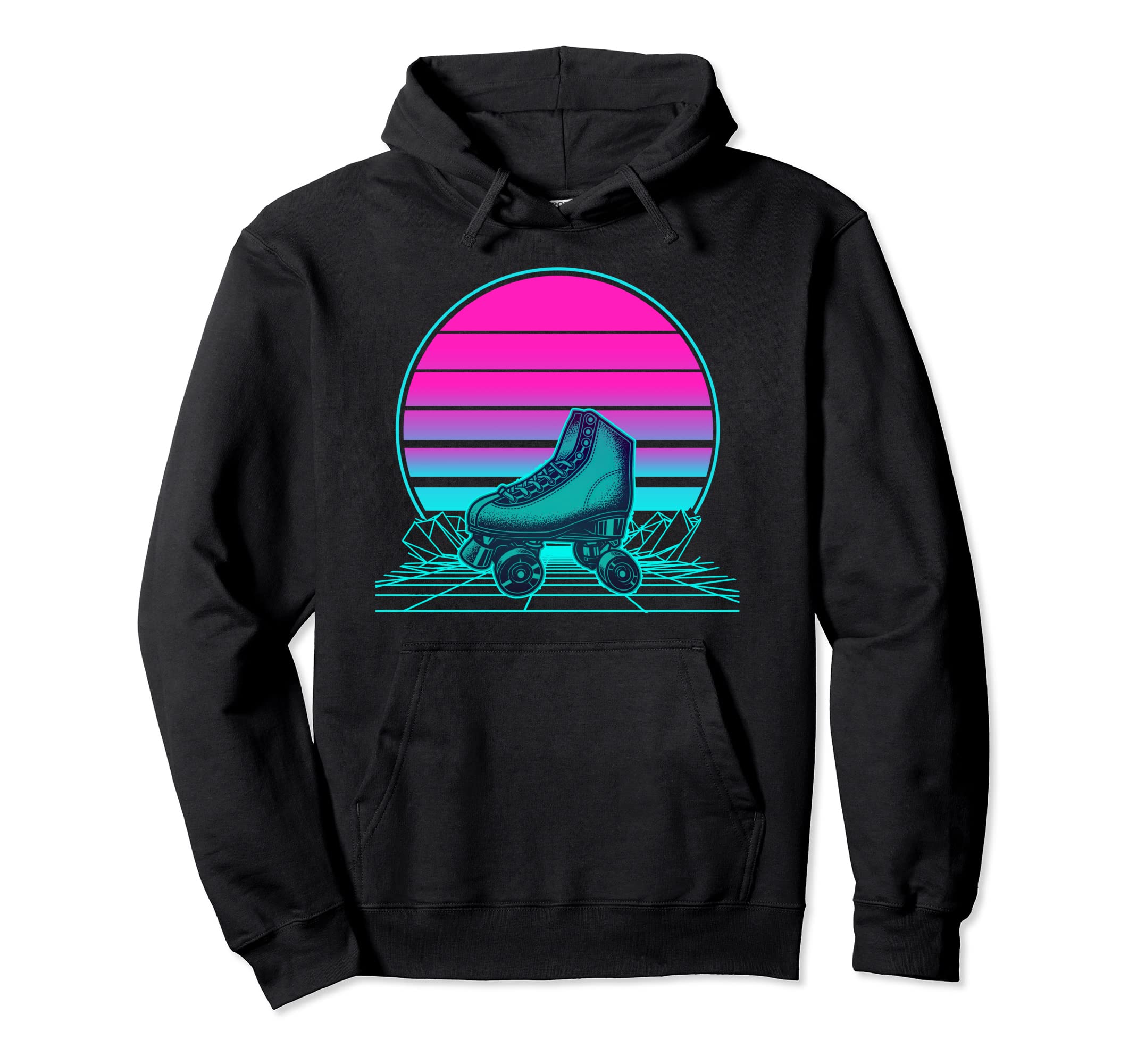 Sunset Roller Skate Hoodie - Aesthetic Graphic for Adults - T-Shirt, Sweatshirt, Hoodie
