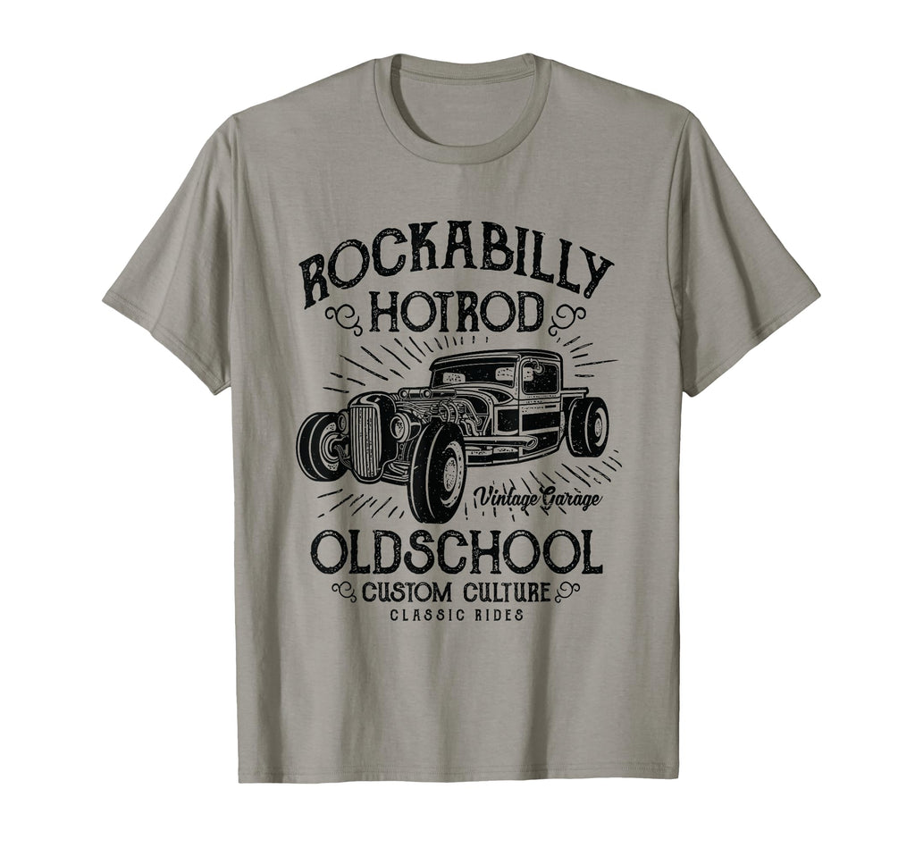 Hotrod Car Distressed T-Shirt - Custom Art Print for Adults - T-Shirt, Sweatshirt, Hoodie