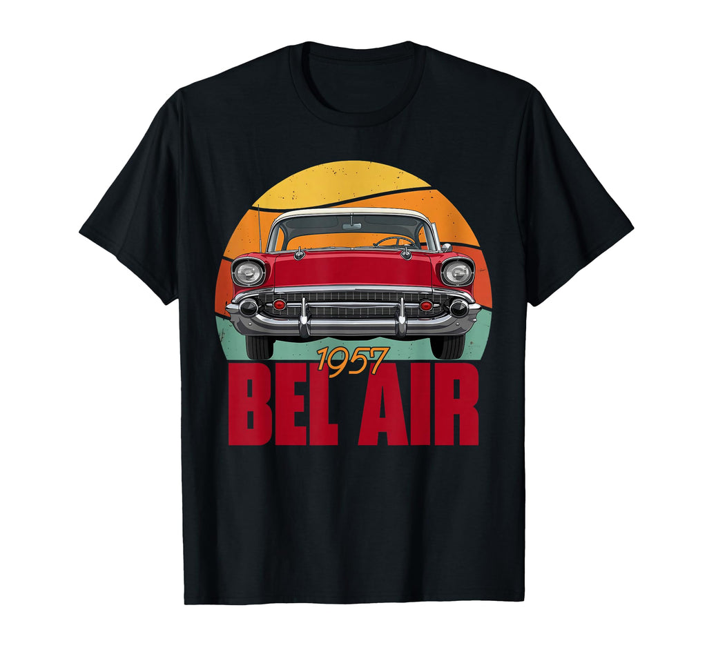 1957 57 Bel Air 90S Silhouette Old Hot T-Shirt - Graphic Print Men Women - T-Shirt, Sweatshirt, Hoodie