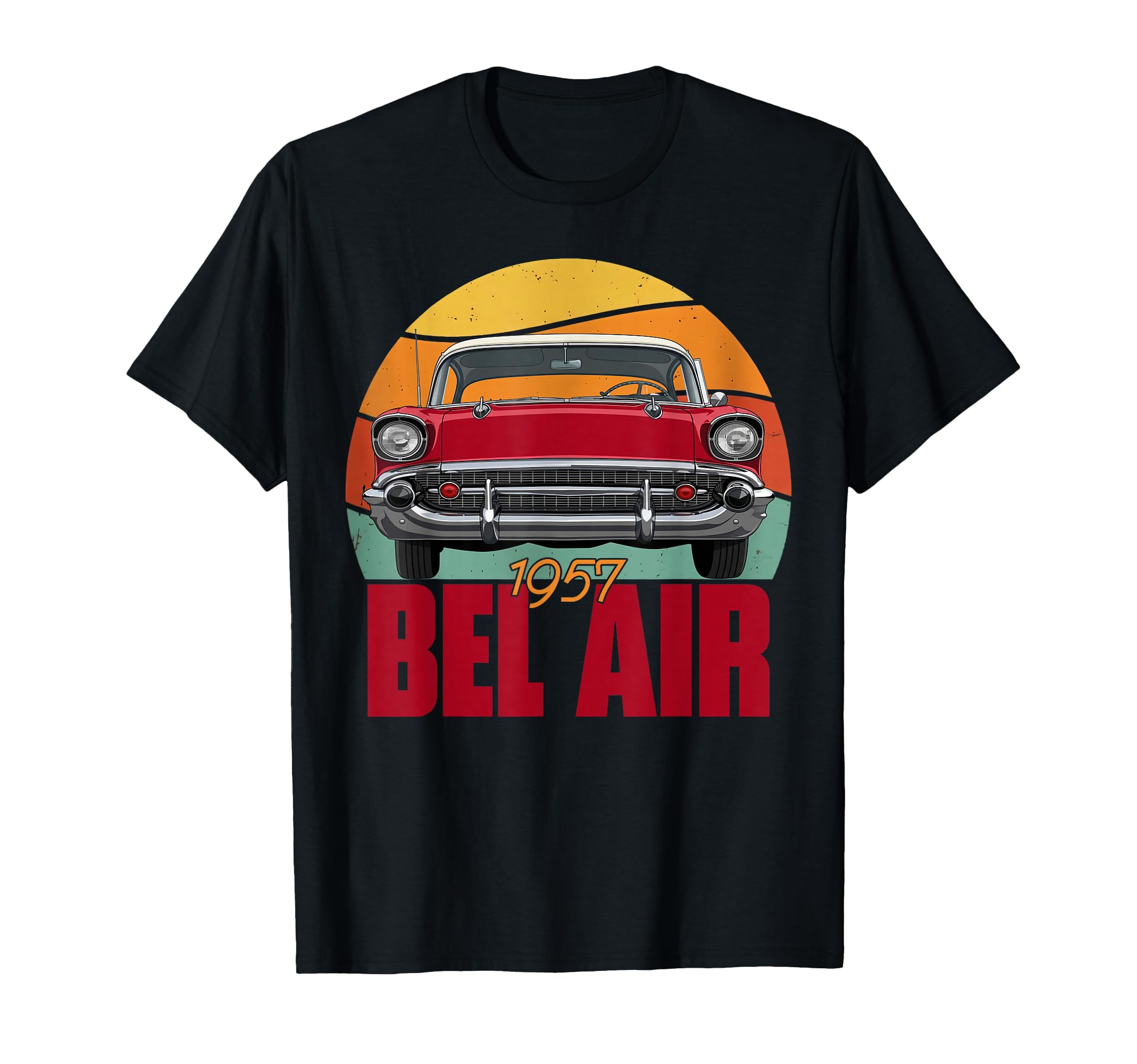 1957 57 Bel Air 90S Silhouette Old Hot T-Shirt - Graphic Print Men Women - T-Shirt, Sweatshirt, Hoodie