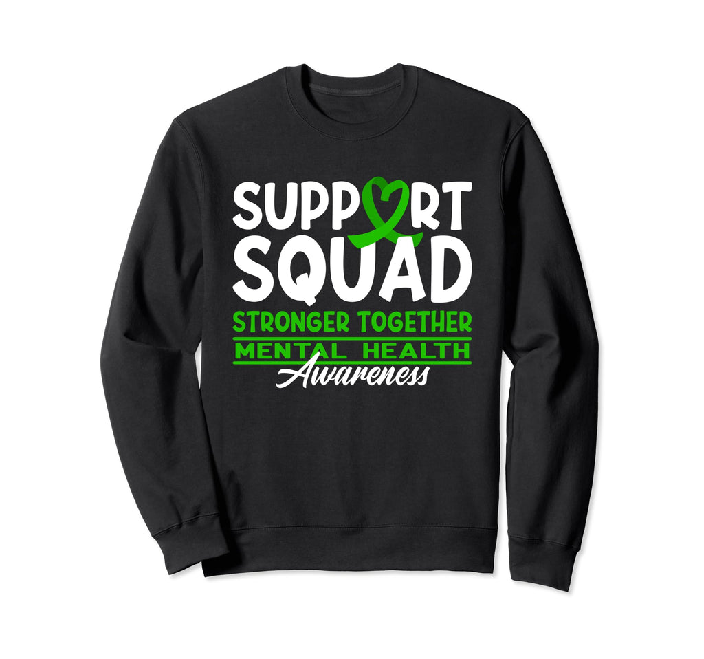 Support Awareness Squad I Depression Sweatshirt - Graphic Print for Adults - T-Shirt, Sweatshirt, Hoodie