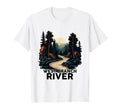West Branch River Minimalist River West T-Shirt - Trendy Graphic Men Women - T-Shirt, Sweatshirt, Hoodie