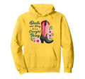 Boots And Bling It S Cowgirl Thing Flowers Hoodie - Trendy Graphic Unisex - T-Shirt, Sweatshirt, Hoodie