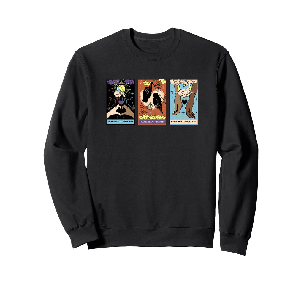 Enemies To Lovers Tarot Card Sweatshirt - Fun Novelty Design for Adults - T-Shirt, Sweatshirt, Hoodie