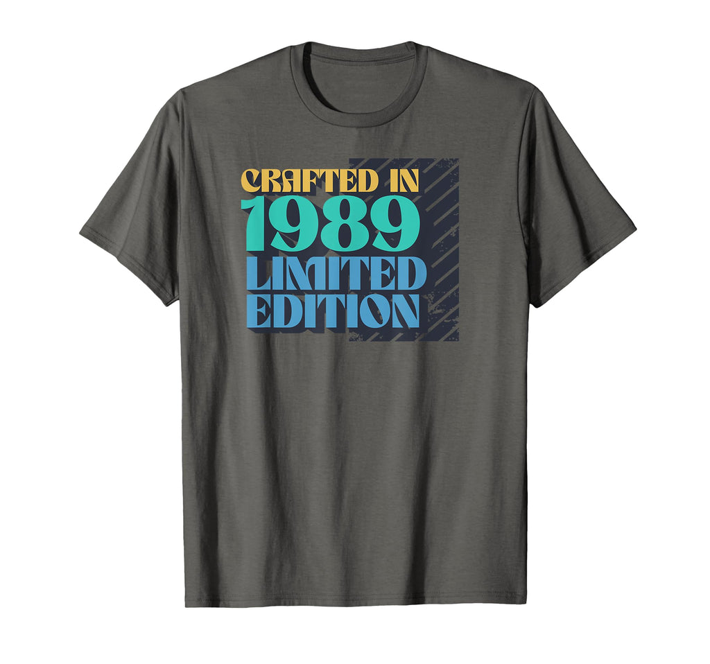 Born 1989 Birthday Typography T-Shirt - Graphic Print for Adults - T-Shirt, Sweatshirt, Hoodie
