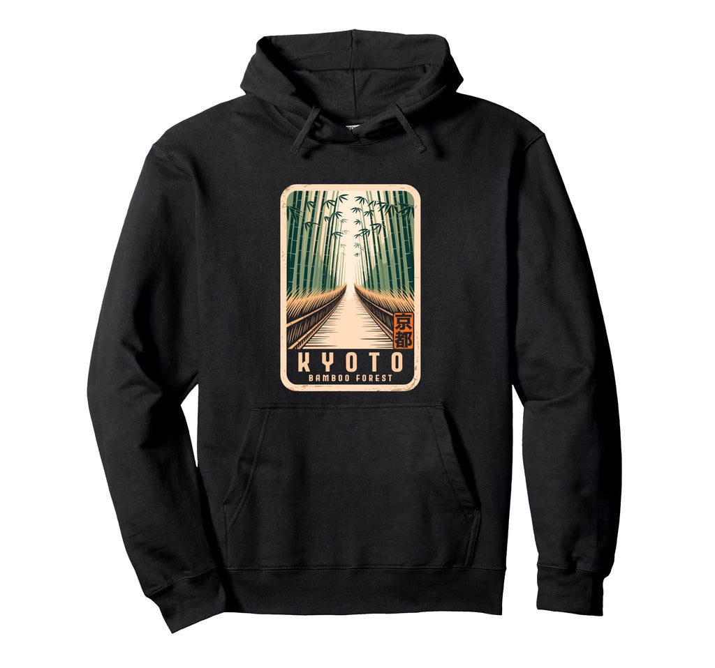 Kyoto Bamboo Grove Arashiyama Japanese Hoodie - Trendy Graphic Unisex - T-Shirt, Sweatshirt, Hoodie