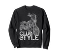 Motorcycle Lover Club Motorcycle Rider Sweatshirt - Graphic Print Unisex - T-Shirt, Sweatshirt, Hoodie