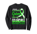 I Wear Green My Grandma Mental Sweatshirt - Minimalist Print Men Women - T-Shirt, Sweatshirt, Hoodie