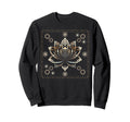 Lotus Flower Buddhism Symbol Sweatshirt - Casual Everyday Wear Men Women - T-Shirt, Sweatshirt, Hoodie