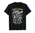 Torque Therapy Motorcycle Rider Skull T-Shirt - Novelty Apparel for Adults - T-Shirt, Sweatshirt, Hoodie