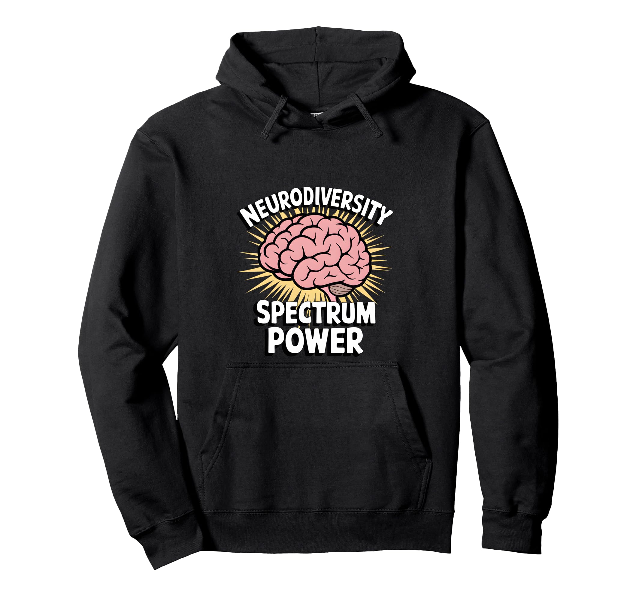 Neurodiversity Spectrum Power Asd Adhd Hoodie - Streetwear Style Unisex - T-Shirt, Sweatshirt, Hoodie