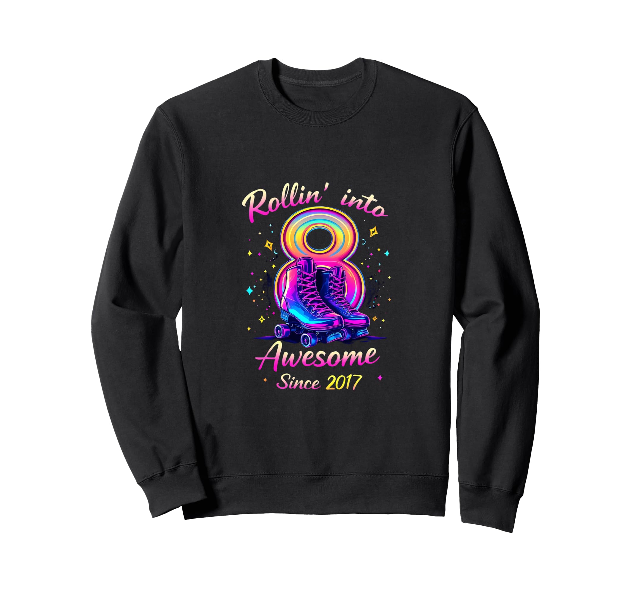 Roller Skating Vibes Awesome Since Sweatshirt - Trendy Graphic Men Women - T-Shirt, Sweatshirt, Hoodie