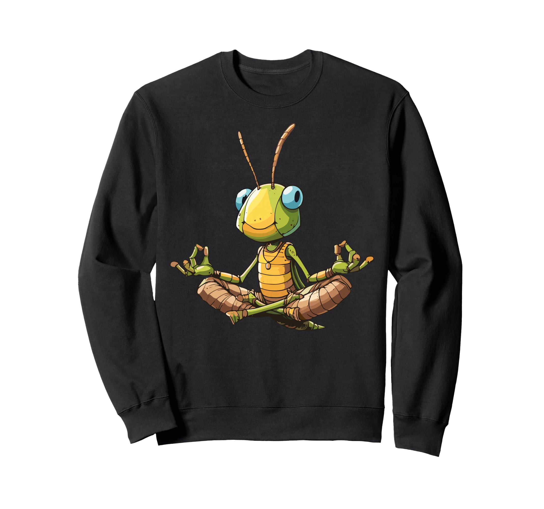 Meditation Grasshopper Yoga Pose Sweatshirt - Novelty Apparel Men Women - T-Shirt, Sweatshirt, Hoodie