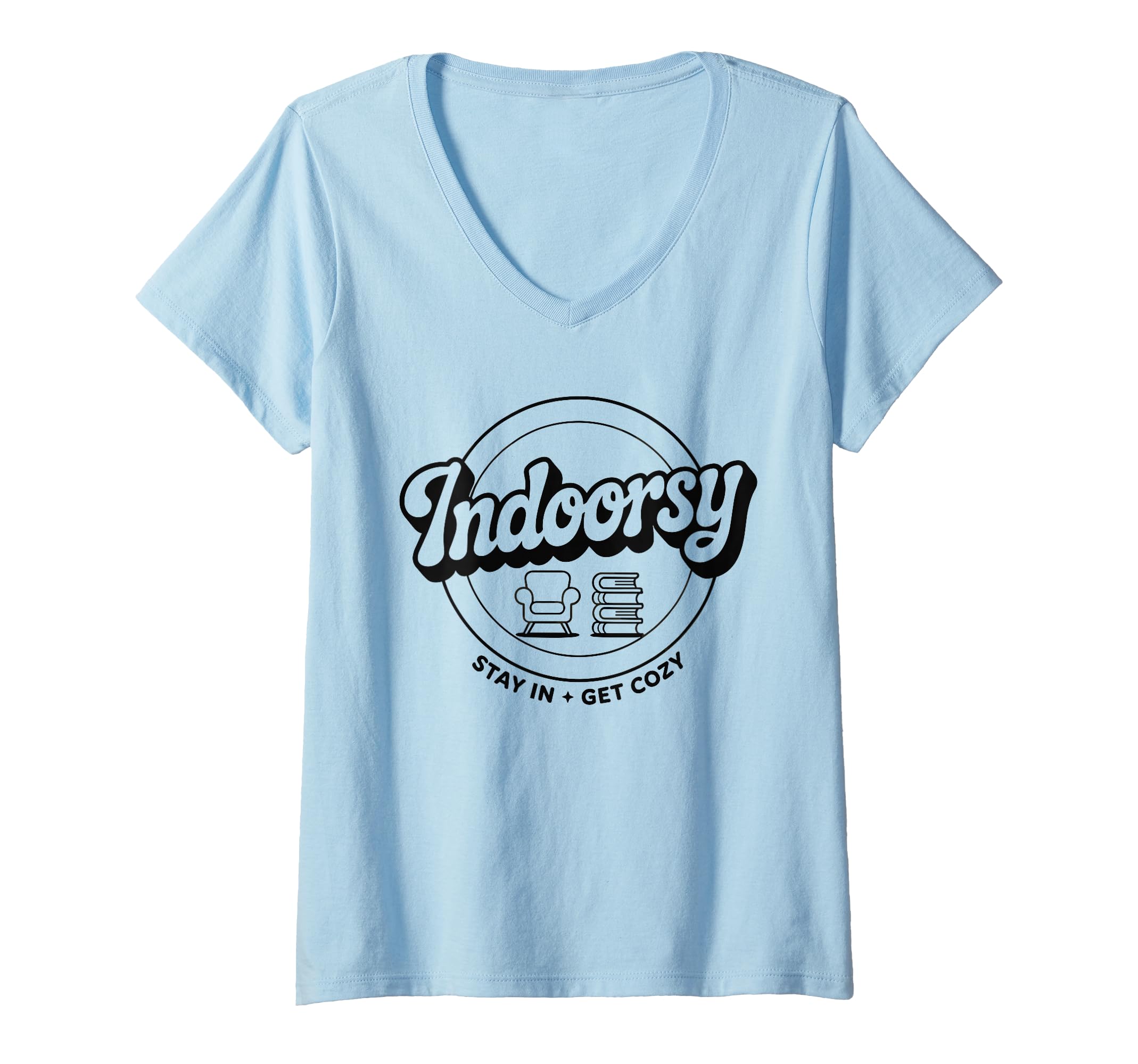 Womens Indoorsy Antisocial Introvert T-Shirt - Minimalist Print for Adults - T-Shirt, Sweatshirt, Hoodie