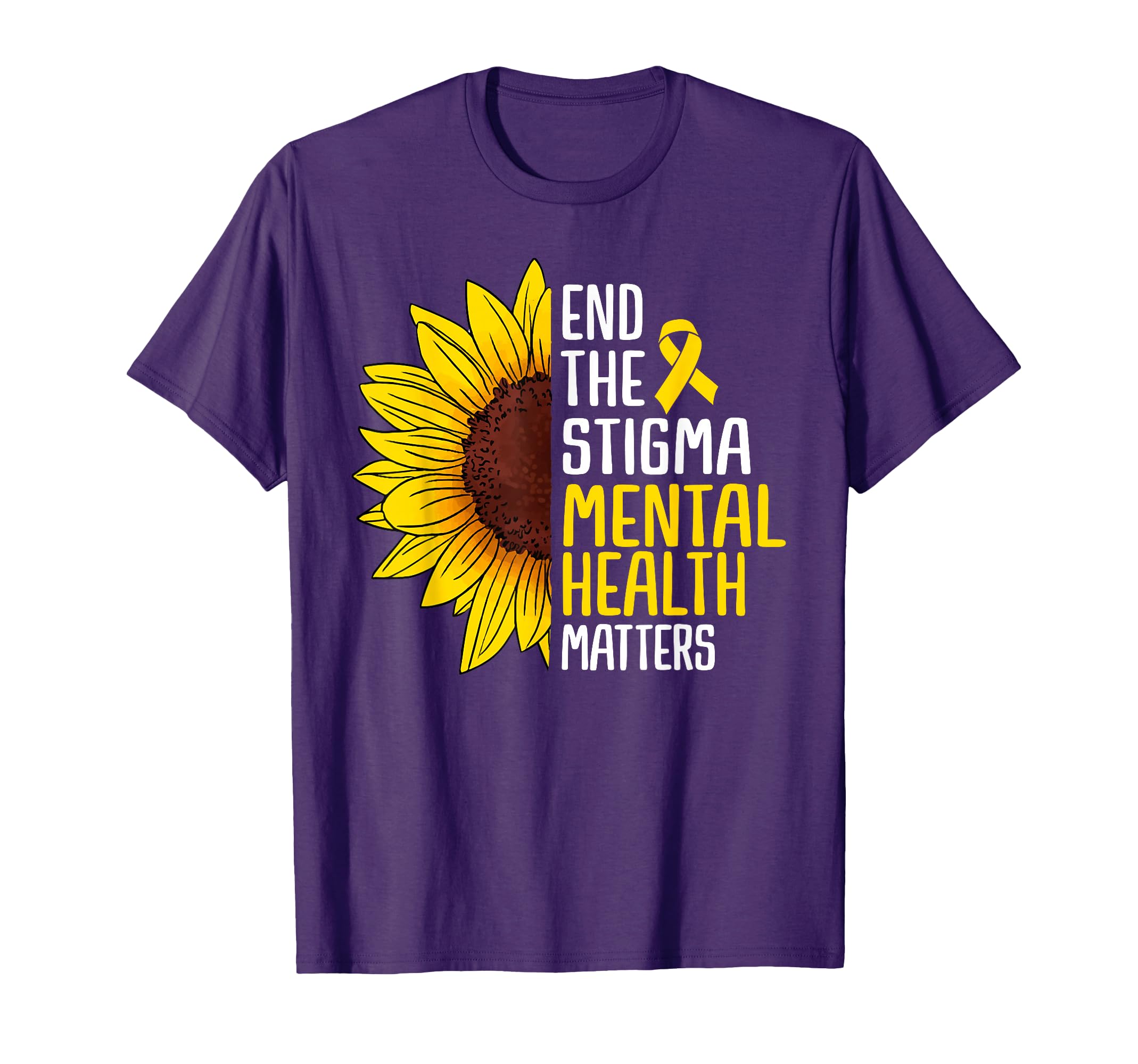 End Stigma Mental Health Matters Mental T-Shirt - Trendy Graphic Men Women - T-Shirt, Sweatshirt, Hoodie