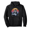 Silverback Gorilla Sunset 80S Hoodie - Fun Novelty Design Men Women - T-Shirt, Sweatshirt, Hoodie