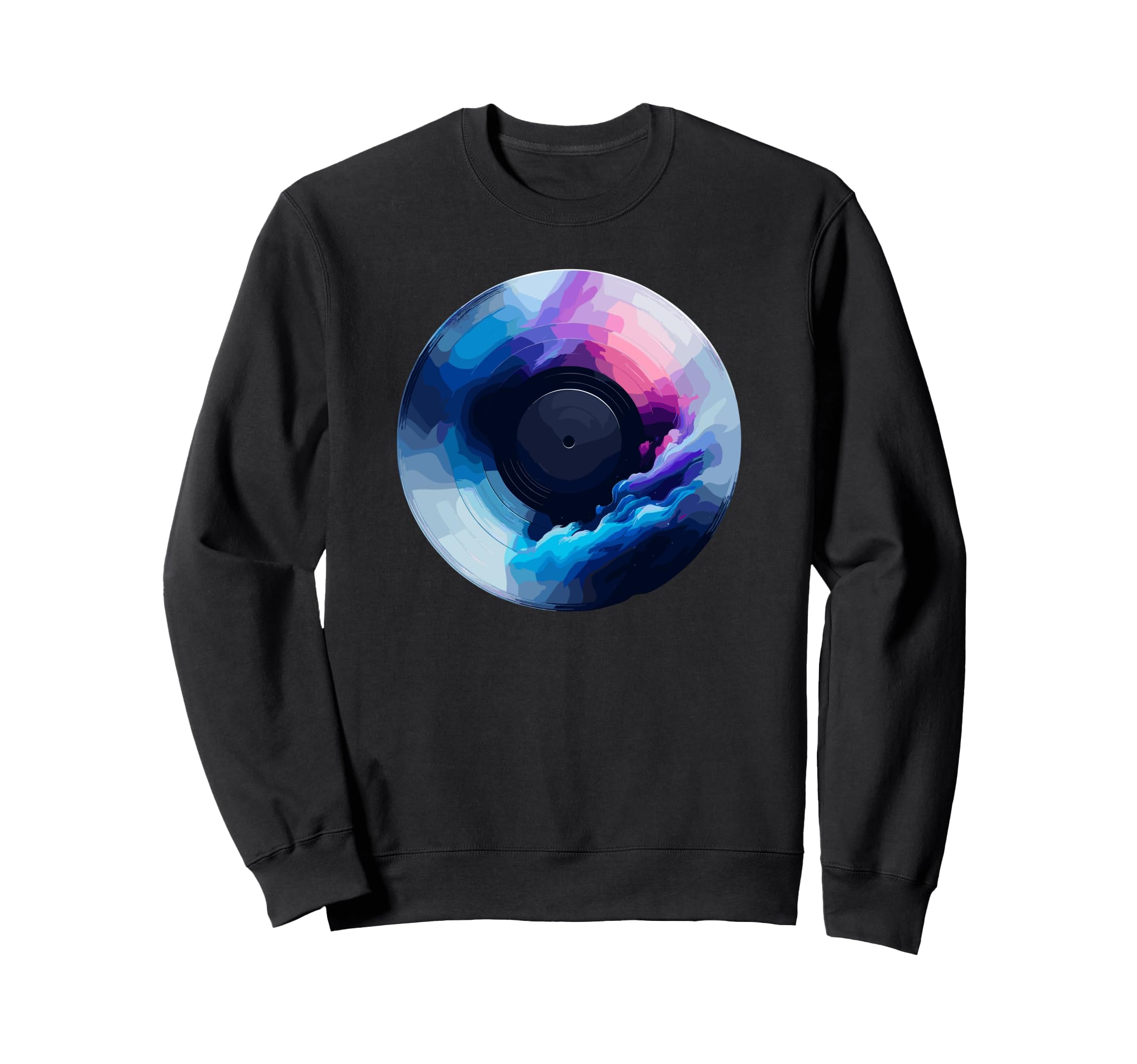 Vinyl Disc Record Player Music Sweatshirt - Casual Everyday Wear Men Women - T-Shirt, Sweatshirt, Hoodie