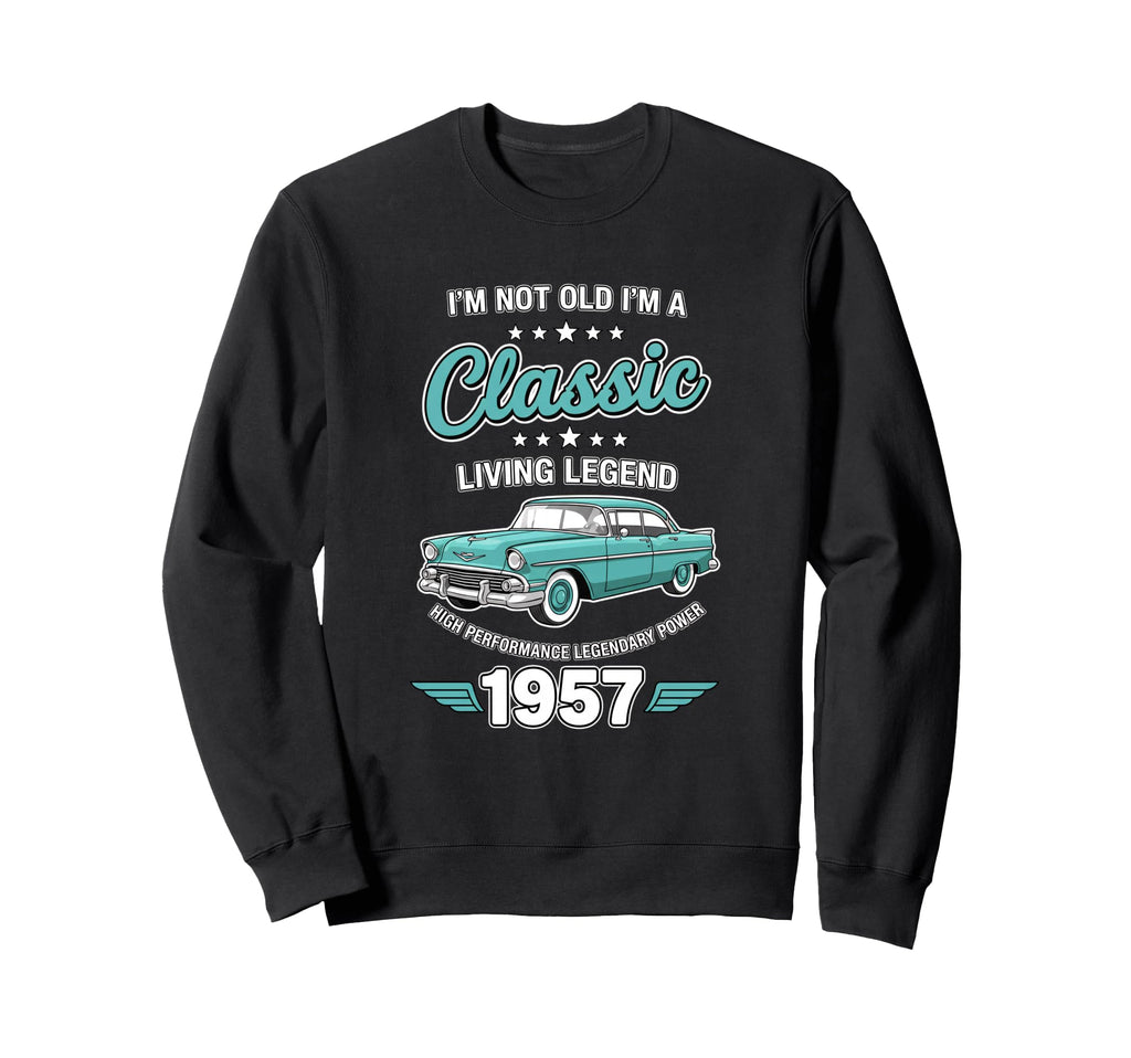 Car 1957 Living Legend Car Sweatshirt - Custom Art Print Men Women - T-Shirt, Sweatshirt, Hoodie