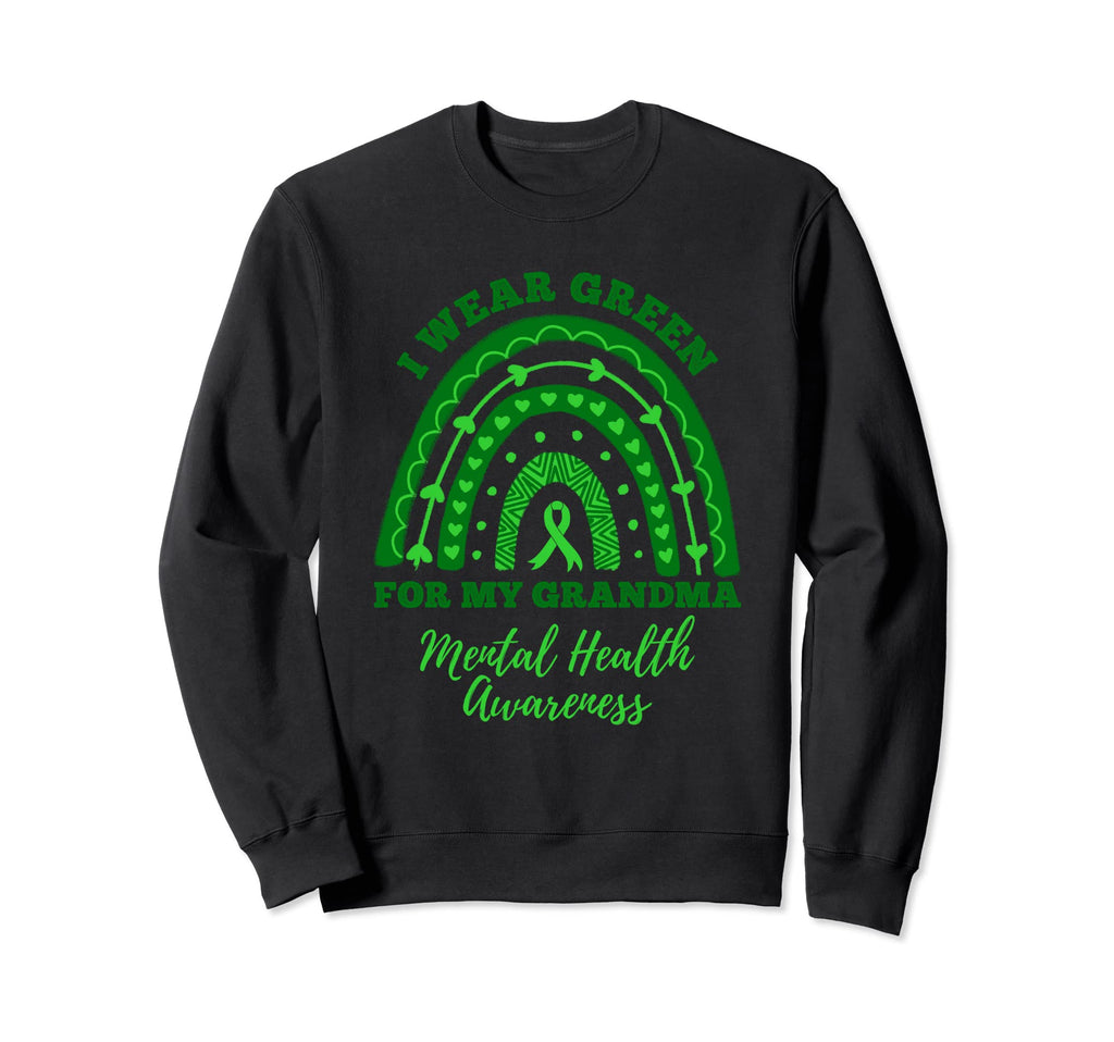 I Wear Green My Grandma Rainbow Sweatshirt - Streetwear Style Men Women - T-Shirt, Sweatshirt, Hoodie