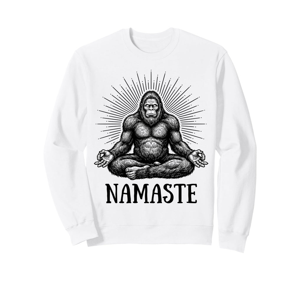 Yoga Meditation Sasquatch Lotus Sweatshirt - Unique Graphic for Adults - T-Shirt, Sweatshirt, Hoodie