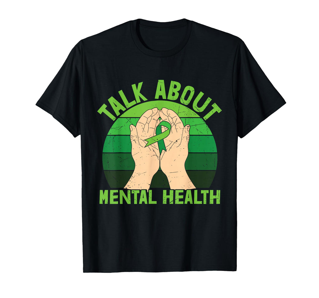 Green Ribbon Mental Health Sweatshirt - Novelty Apparel for Adults - T-Shirt, Sweatshirt, Hoodie