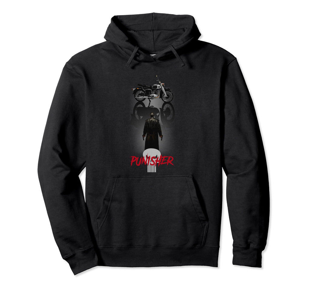 Marvel Punisher Frank Castle Hoodie - Casual Everyday Wear for Adults - T-Shirt, Sweatshirt, Hoodie