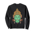 Green Tara Vajrayana Tibetan Sweatshirt - Casual Everyday Wear Unisex - T-Shirt, Sweatshirt, Hoodie