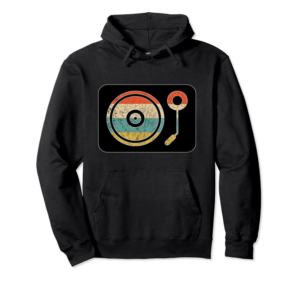 Record Player Lp Ep Vinyl Turntable Sunset Hoodie - Streetwear Style Unisex - T-Shirt, Sweatshirt, Hoodie