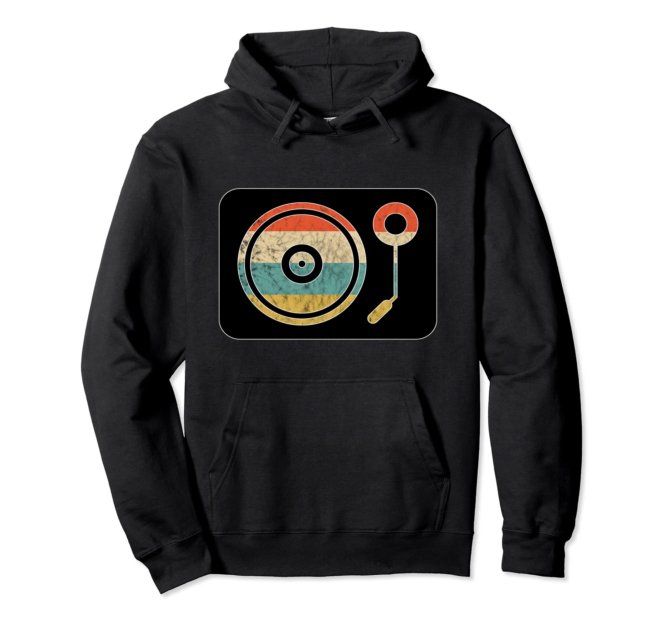 Record Player Lp Ep Vinyl Turntable Sunset Hoodie - Streetwear Style Unisex - T-Shirt, Sweatshirt, Hoodie