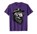Funny Golden Retriever Cowboy Western T-Shirt - Streetwear Style Men Women - T-Shirt, Sweatshirt, Hoodie