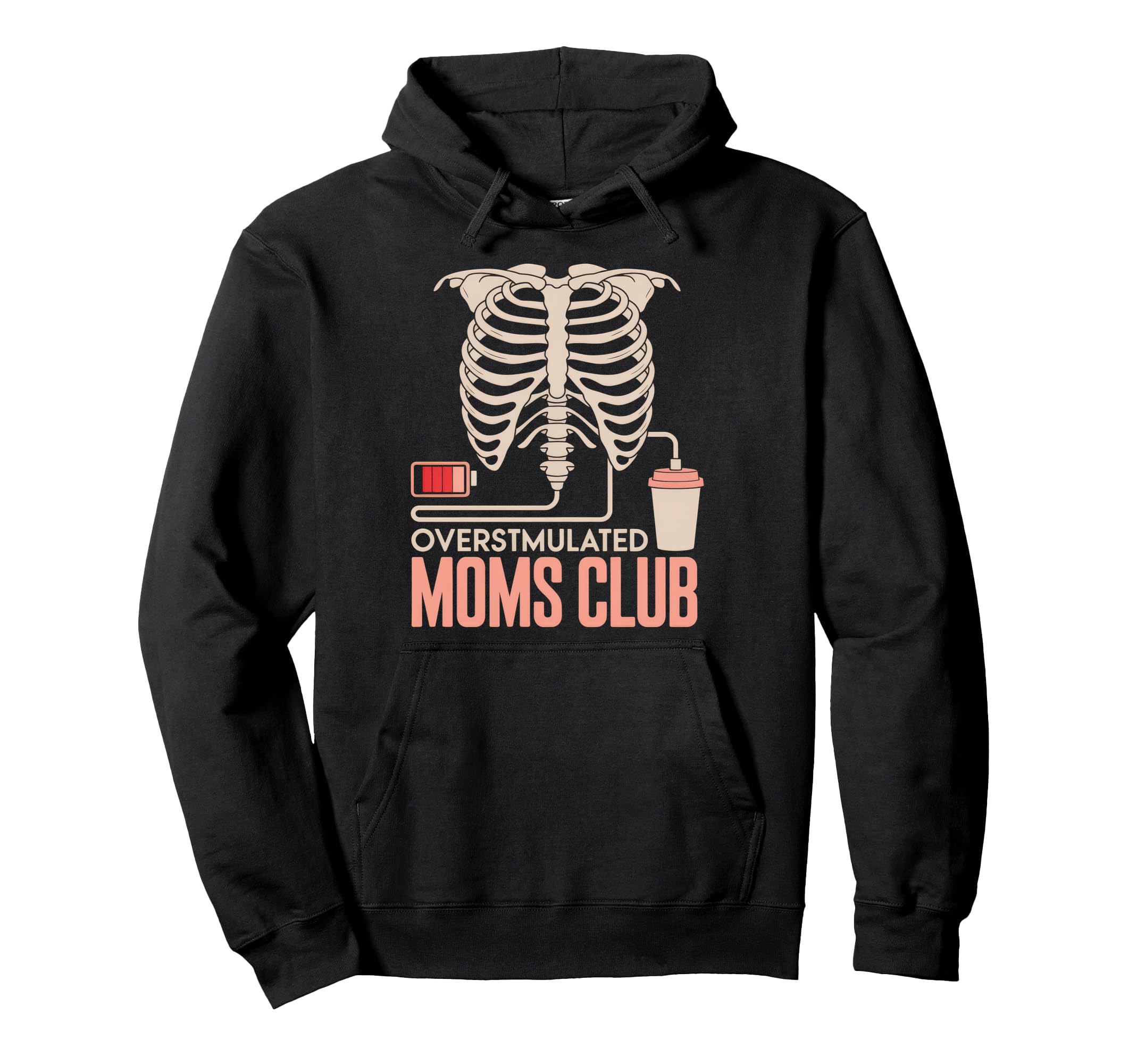 Overstimulated Moms Club Mom Depression Hoodie - Unique Graphic Men Women - T-Shirt, Sweatshirt, Hoodie