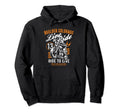 Boulder Colorado Motorcycle Rider Hoodie - Fun Novelty Design for Adults - T-Shirt, Sweatshirt, Hoodie