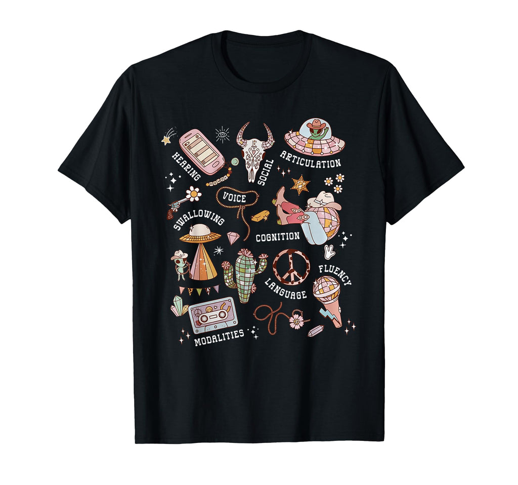 Slp Western Cowgirl Space Speech T-Shirt - Custom Art Print Men Women - T-Shirt, Sweatshirt, Hoodie
