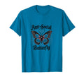 Gothic Butterfly Antisocial Aesthetic T-Shirt - Trendy Graphic Men Women - T-Shirt, Sweatshirt, Hoodie