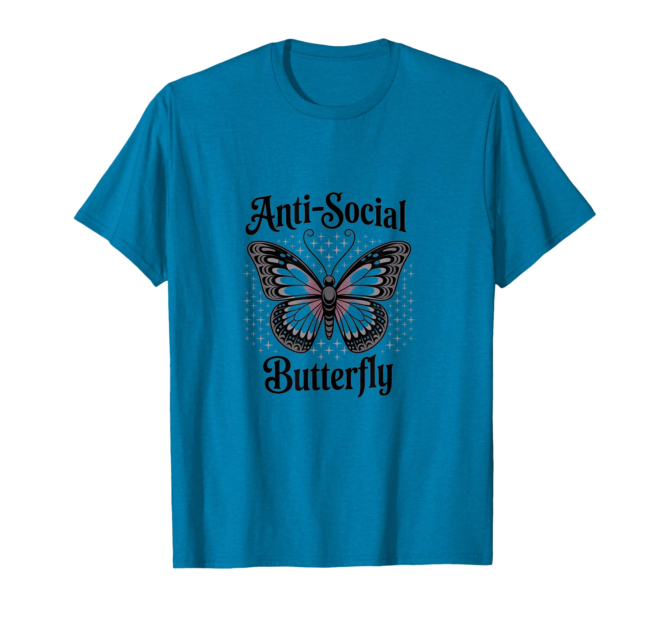 Gothic Butterfly Antisocial Aesthetic T-Shirt - Trendy Graphic Men Women - T-Shirt, Sweatshirt, Hoodie