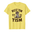 Rizz Em Tism Cowboy Raccoon T-Shirt - Custom Art Print for Adults - T-Shirt, Sweatshirt, Hoodie