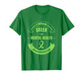 I Wear Green Mental Health T-Shirt - Aesthetic Graphic for Adults - T-Shirt, Sweatshirt, Hoodie
