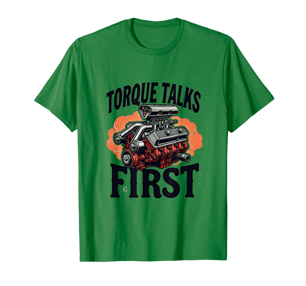 Torque Talks First Car Enthusiast T-Shirt - Unique Graphic for Adults - T-Shirt, Sweatshirt, Hoodie