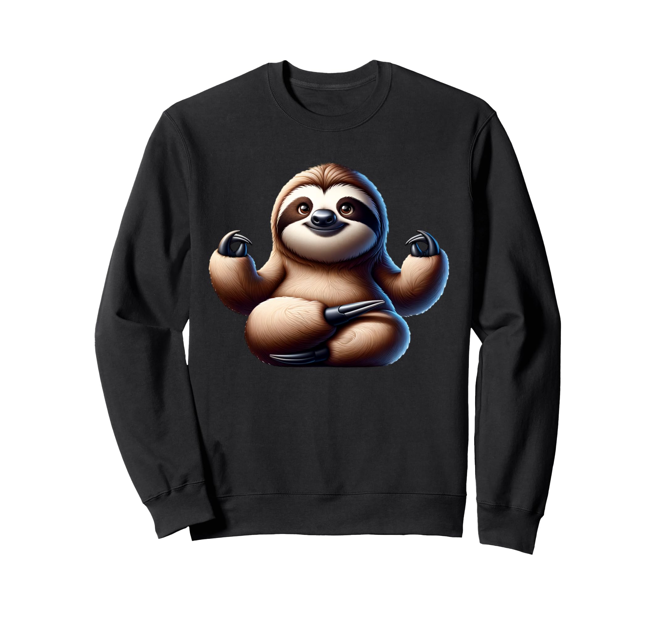 Yoga Sloth Relaxation Meditation Sweatshirt - Novelty Apparel Unisex - T-Shirt, Sweatshirt, Hoodie