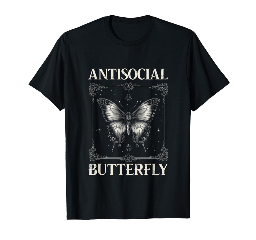 Antisocial Butterfly Gift T-Shirt - Fun Novelty Design Men Women - T-Shirt, Sweatshirt, Hoodie