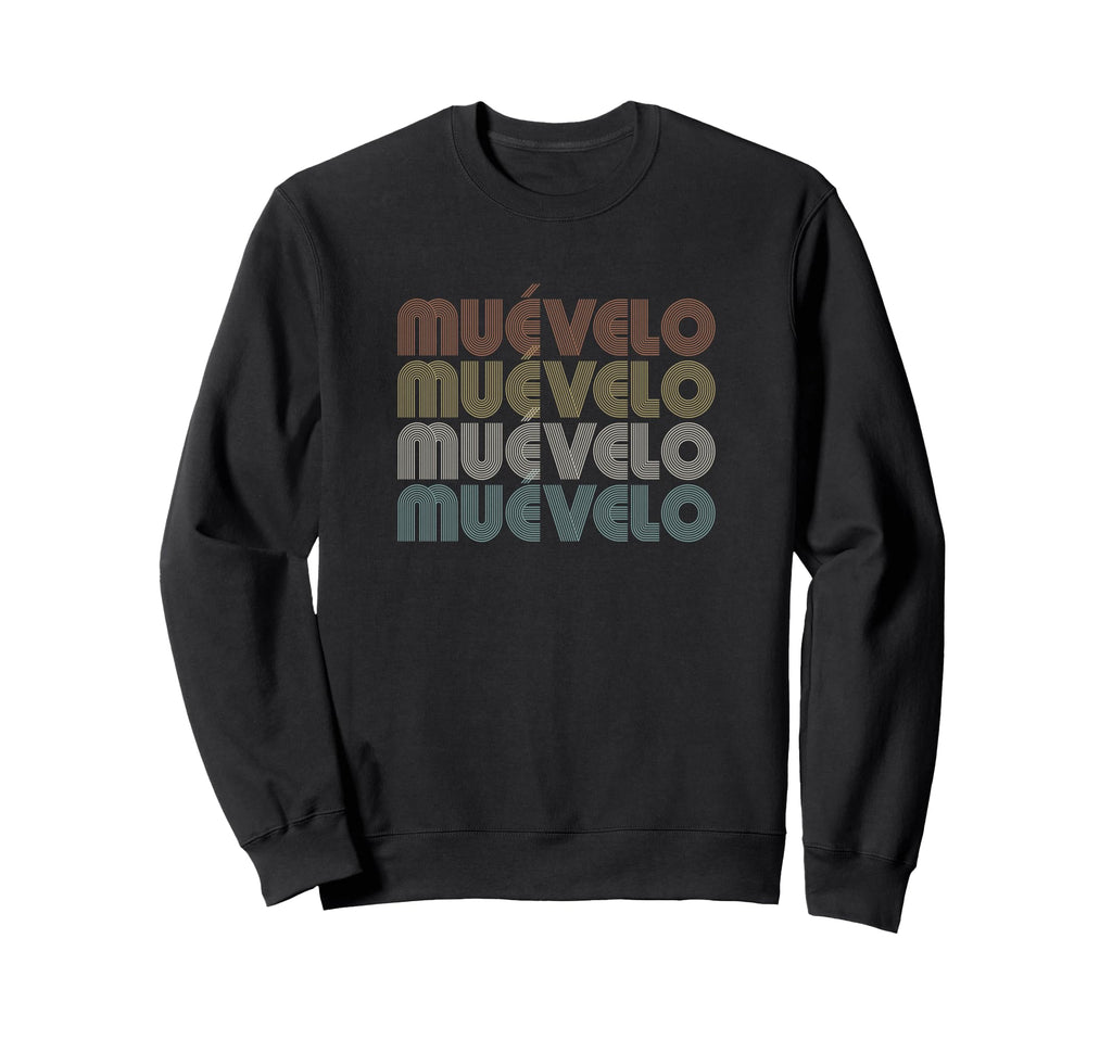 Mu Velo Vibes Typography Dancing Sweatshirt - Minimalist Print for Adults - T-Shirt, Sweatshirt, Hoodie
