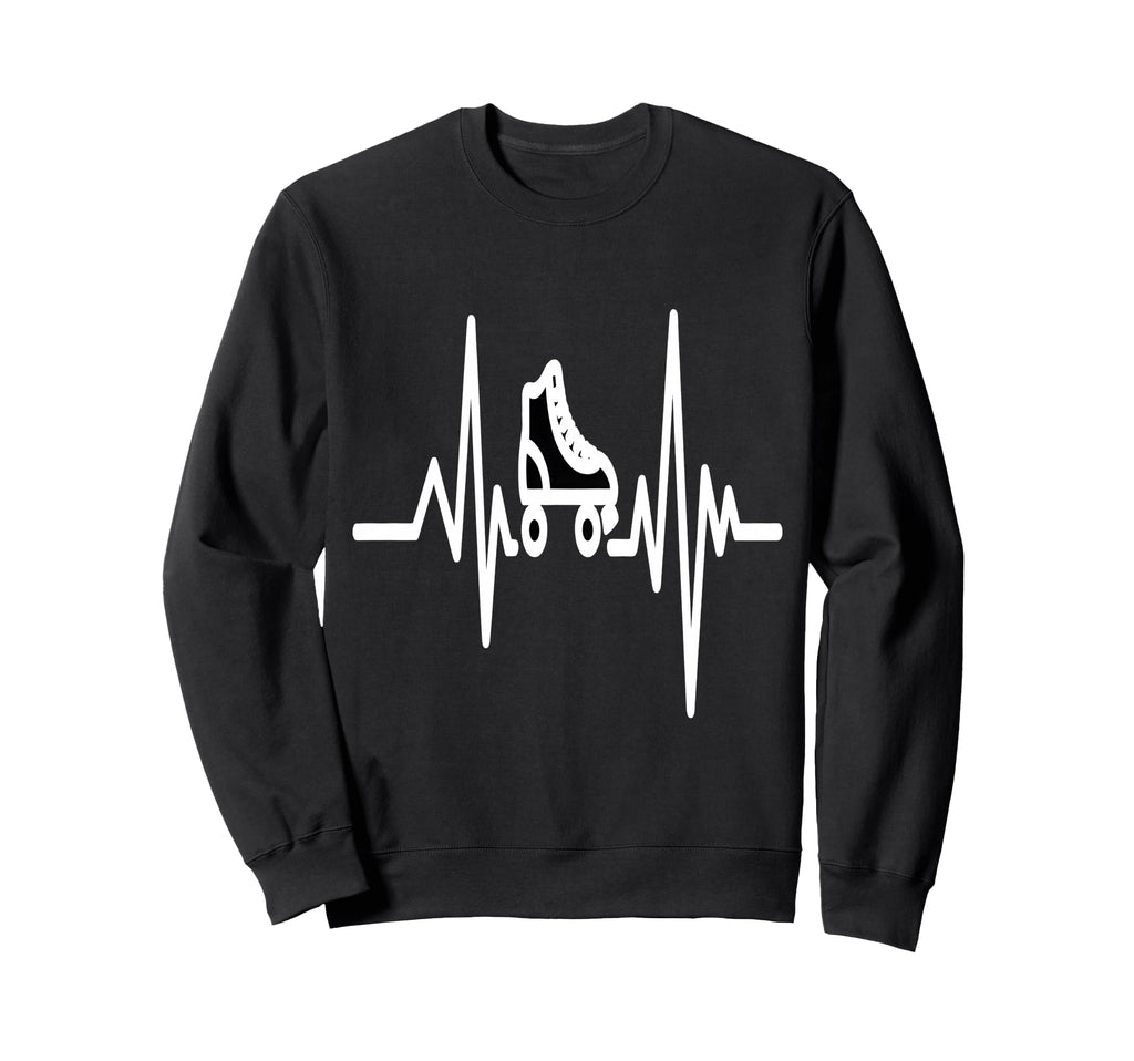 Heartbeat Roller Skate Sweatshirt - Streetwear Style Men Women - T-Shirt, Sweatshirt, Hoodie