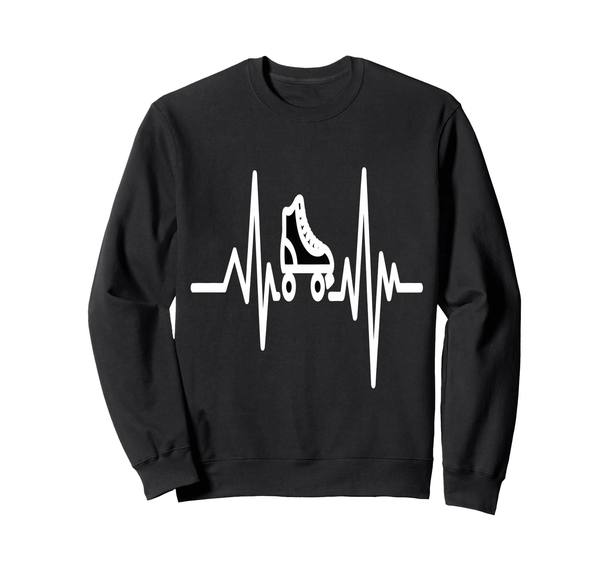Heartbeat Roller Skate Sweatshirt - Streetwear Style Men Women - T-Shirt, Sweatshirt, Hoodie