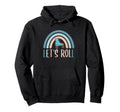 Roller Skating Rainbow Roller Skates Hoodie - Aesthetic Graphic Unisex - T-Shirt, Sweatshirt, Hoodie