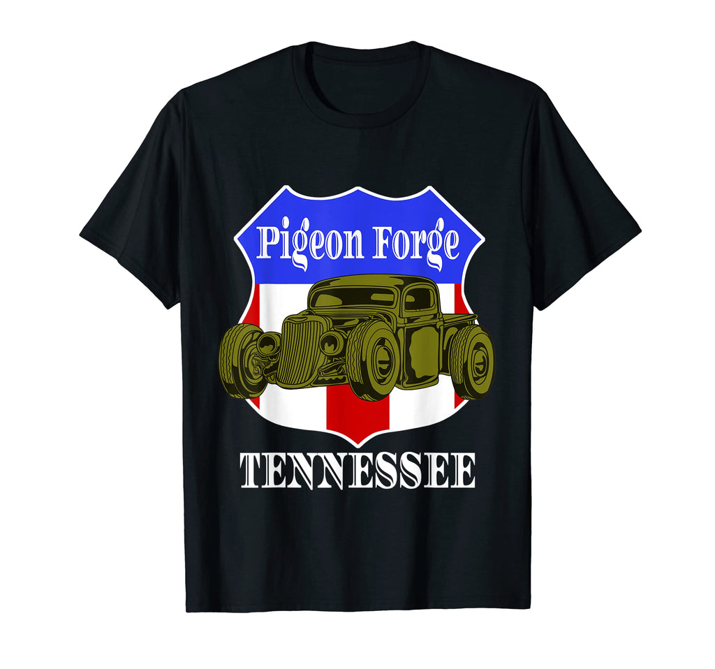 Pigeon Forge Tennessee Hot Rod Run T-Shirt - Custom Art Print for Adults - T-Shirt, Sweatshirt, Hoodie