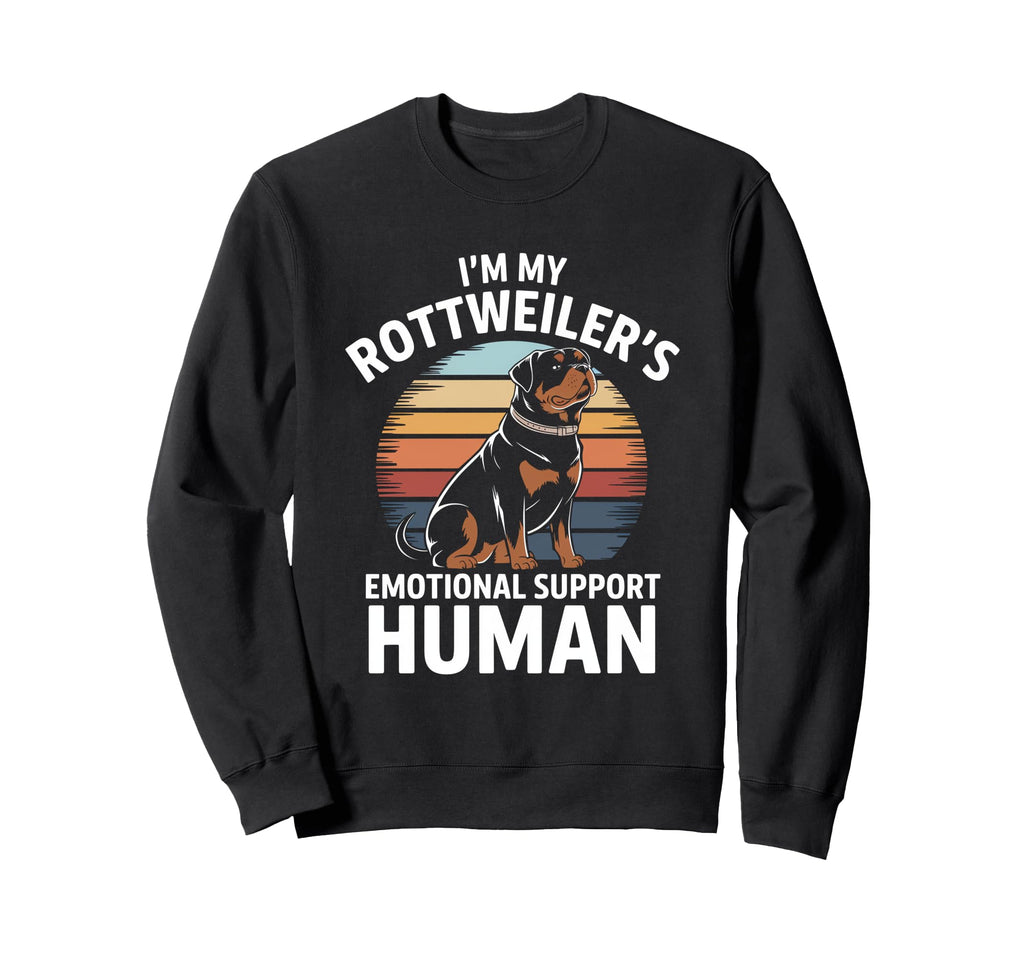 Im My Rottweilers Emotional Support Sweatshirt - Minimalist Print Unisex - T-Shirt, Sweatshirt, Hoodie
