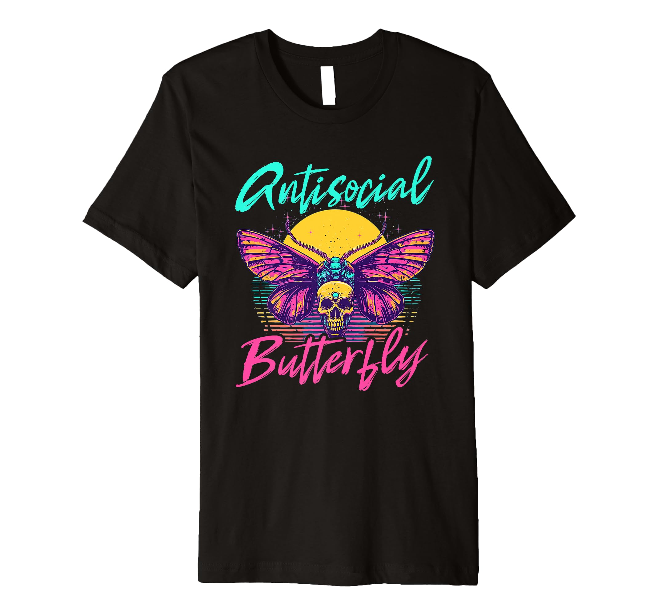 Antisocial Butterfly T-Shirt - Unique Graphic Men Women - T-Shirt, Sweatshirt, Hoodie