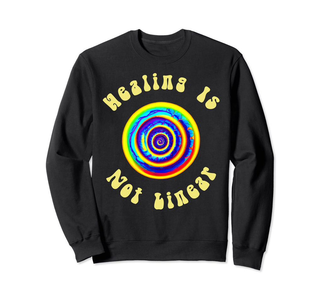 Healing Is Not Linear Mental Health Sweatshirt - Novelty Apparel Men Women - T-Shirt, Sweatshirt, Hoodie