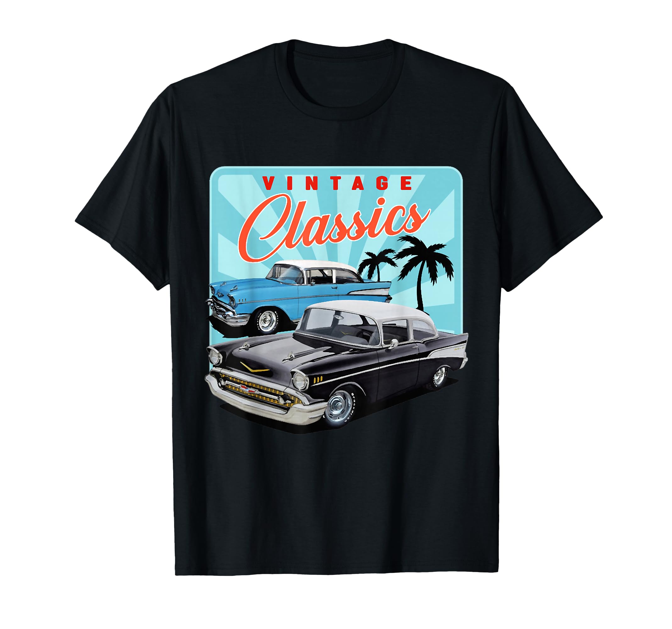 1957 Bel Air 57 50S Car Old School Hot T-Shirt - Trendy Graphic for Adults - T-Shirt, Sweatshirt, Hoodie